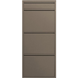 Kare Design Παπουτσοθήκη Μεταλλική Caruso 3 Καφέ Γκρι M50xΠ15xΥ119cm KA-71451