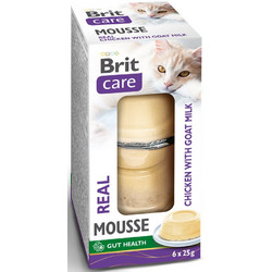 Brit Care Real Mousse Gut Health with Chicken & Goat Milk 6x25gr