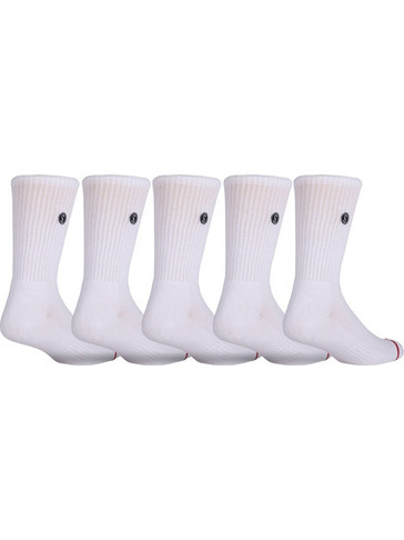 Salty Crew Ανδρικές Κάλτσες Ψηλές Λευκές 5Pack 35535052E-WHT