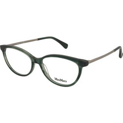 Max Mara MM5236 098 Γυναικείος Σκελετός Γυαλιών Οράσεως Κοκάλινος Μεταλλικός Ασημί Πράσινος