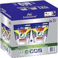 Ariel All In 1 Professional Color Επαγγελματικό Απορρυπαντικό Πλυντηρίου σε Κάψουλες για Χρωματιστά 120 Πλύσεις