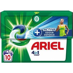 Ariel Active Odor Defence Απορρυπαντικό Πλυντηρίου σε Κάψουλες 10 Πλύσεις