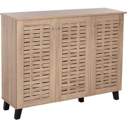 B2BMarkt Παπουτσοθήκη Ξύλινη Prody Φυσικό Χρώμα M115xΠ34xΥ89cm 0521193