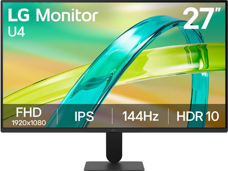 LG UltraGear 27U411B-B IPS HDR Smart Monitor 27" 1920x1080 FHD 144Hz 5ms