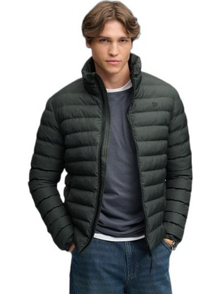 Superdry Ανδρικό Μπουφάν Χειμωνιάτικο Puffer Χακί M5012527A-M7P