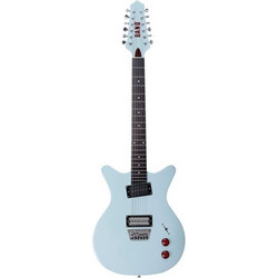 Danelectro Dan O. Cool Ηλεκτρική Κιθάρα Double Cut με Μαγνήτες HS & Ταστιέρα Rosewood 12 Χορδές Aqua