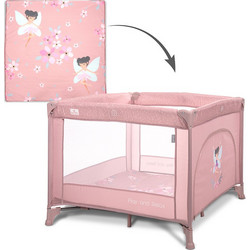 Lorelli Play N Relax Τετράγωνο Πάρκο με Στρώμα & Δίχτυ Powder Pink 10080682606