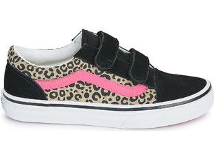 Vans Old Skool Παιδικά Sneakers Μαύρα Φούξια Καφέ VN000CYAH851