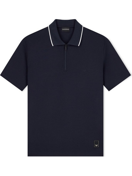 Emporio Armani Ανδρική Μπλούζα Polo Κοντομάνικη Navy Μπλε EM006341AF10017UB118