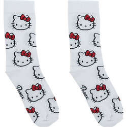 Parex Hello Kitty Βαμβακερές Γυναικείες Κάλτσες Λευκές με Σχέδια 50234001