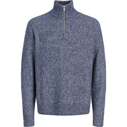 Jack & Jones Ανδρικό Πουλόβερ με Φερμουάρ Μπλε 12300467