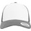 Flexfit Καπέλο Jockey με Δίχτυ Snapback Υφασμάτινο Λευκό Γκρι 6606CF-01128