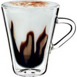 Luigi Bormioli Σετ Φλιτζάνια Espresso Latte & Lungo Γυάλινα Διαφανή 100ml 2τμχ