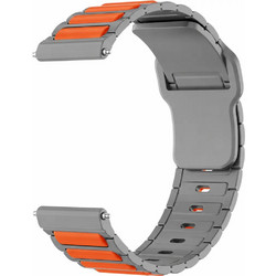 Hoco WH27 Λουράκι Σιλικόνης Grey / Orange (Universal 22mm)