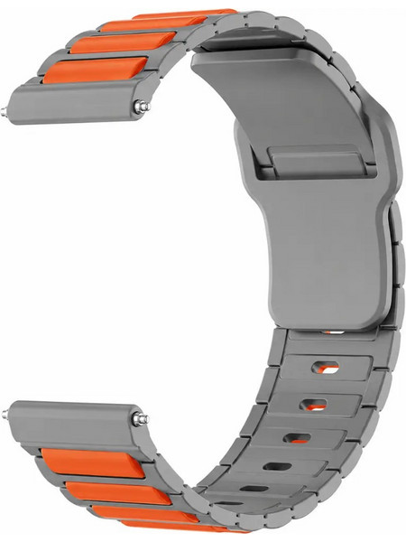 Hoco WH27 Λουράκι Σιλικόνης Grey / Orange (Universal 22mm)
