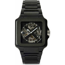 Casio Ανδρικό Ρολόι Αυτόματο με Μαύρο Μεταλλικό Μπρασελέ OW1G008M0085