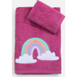 Nef-Nef Rainbow Mood Σετ Παιδικές Πετσέτες 2τμχ 420gr/m² 041049
