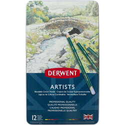 Derwent Artists Κασετίνα Ξυλομπογιές Σετ 12τμχ