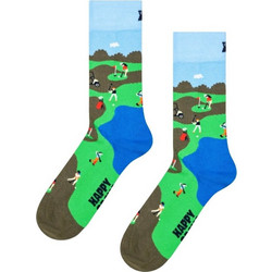 Happy Socks Golf Ανδρικές Κάλτσες Ψηλές με Σχέδια Πολύχρωμες P006558