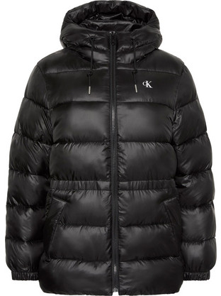 Calvin Klein Γυναικείο Μπουφάν Χειμωνιάτικο Puffer Μακρύ Μαύρο LV047G508G-UB1