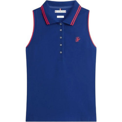Tommy Hilfiger Γυναικεία Μπλούζα Polo Αμάνικη Royal Blue WW0WW49561-C7G
