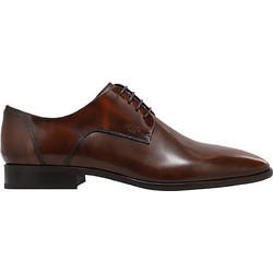 Boss Shoes Ανδρικά Σκαρπίνια Derby Δερμάτινα Καφέ POINT-D7513