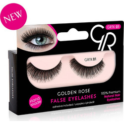 Golden Rose GRTK 01 Kit Βλεφαρίδες Ενιαίες Σετ με Κόλλα C19680 2τμχ