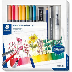 Staedtler Floral Watercolour Σετ Ζωγραφικής 12τμχ