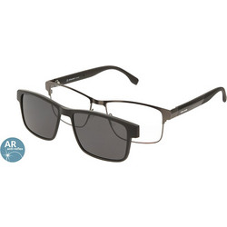 Solano CL10196 C Ανδρικός Σκελετός Γυαλιών Οράσεως με Clip-On Κοκάλινος Ασημί