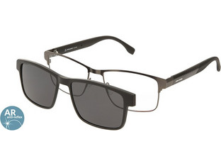 Solano CL10196 C Ανδρικός Σκελετός Γυαλιών Οράσεως με Clip-On Κοκάλινος Ασημί