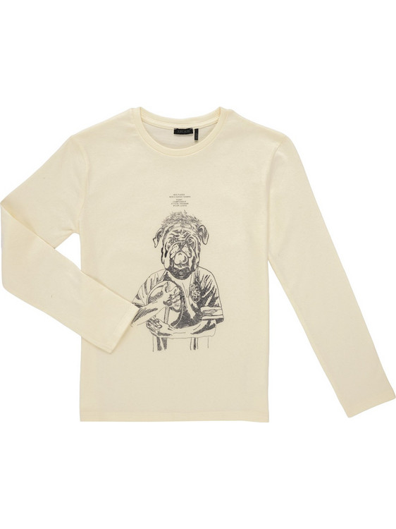 Ikks Παιδικό T-Shirt Μακρυμάνικο Μπεζ X210023-11