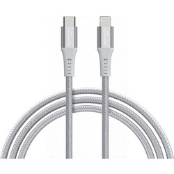Sentio CI301-CL Braided USB-C to Lightning Cable 27W 1.2m Grey