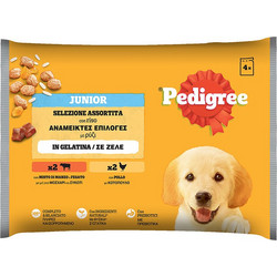 Pedigree Junior with Beef & Chicken in Jelly 4x100gr