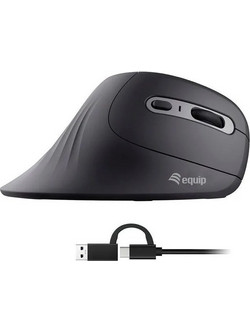 Equip 245119 Ενσύρματο Ποντίκι Vertical Black