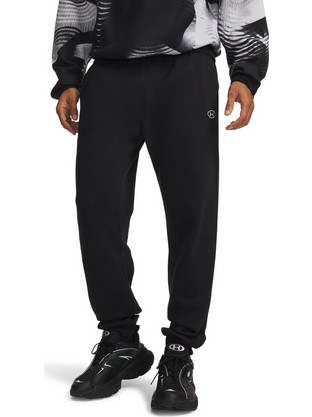 Under Armour Ανδρικό Παντελόνι Φόρμας Fleece με Λάστιχο Μαύρο 6017021-008