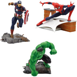 Bullyland Marvel Avengers Spiderman & Captain America & Hulk Σετ Φιγούρες Δράσης