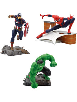 Bullyland Marvel Avengers Spiderman & Captain America & Hulk Σετ Φιγούρες Δράσης