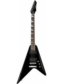 Harley Benton Rock Series RX-10 Ηλεκτρική Κιθάρα V Style με Μαγνήτες HH Black