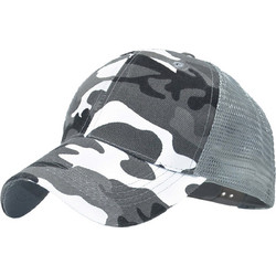 Ghetto Ανδρικό Καπέλο Jockey με Δίχτυ Snapback Υφασμάτινο Γκρι 5210000043975