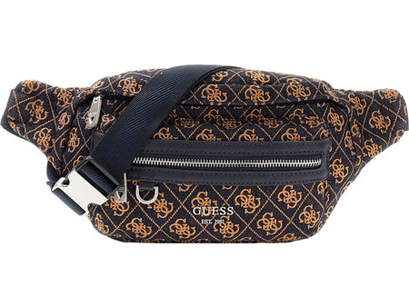 Guess Berlin Ανδρικό Τσαντάκι Μέσης Καφέ HMBEWDP6356