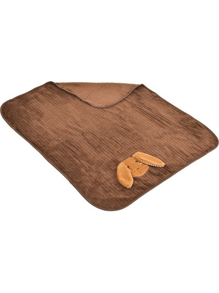Cangaroo Coco Puppy Κουβέρτα Αγκαλιάς Βελουτέ 75x90 Καφέ