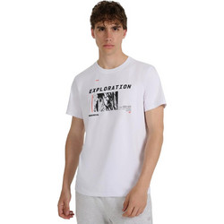 4F Ανδρικό Αθλητικό T-Shirt Λευκό 4FWAW25TTSHM3130-10S
