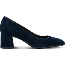 Tamaris Γόβες Suede με Χοντρό Χαμηλό Τακούνι Navy Μπλε 1-22437-47-807