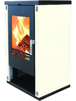 Verso Theia Beige Ατσάλινη Ξυλόσομπα 9kW