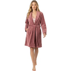 Harmony Γυναικεία Ρόμπα Χειμωνιάτικη Fleece Ροζ 411709