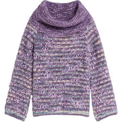 Desigual Γυναικεία Πλεκτή Μπλούζα Μωβ 26WWJF23-3017