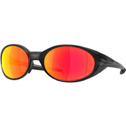 Oakley OO9438 46 Ανδρικά Γυαλιά Ηλίου Οβάλ Κοκάλινα Μαύρα με Πορτοκαλί Φακό