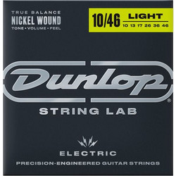 Dunlop DEN1046 Σετ 6 Χορδές Ηλεκτρικής Κιθάρας Nickel Plated Steel 10-46" Light Tension