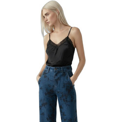 Helmi Γυναικείο Καλοκαιρινό Lingerie Top Σατέν Μαύρο 58-03-099