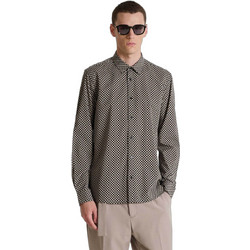 Antony Morato Barcelona Ανδρικό Πουκάμισο Printed Μπεζ SL00812FA430651